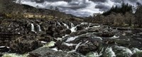 Glen Etive Waterfall Panorama Fine Art Print