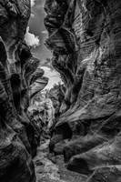 Slot Canyon Utah 12 Black & White Fine Art Print