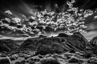 Valley Of Fire 2 Black & White Fine Art Print