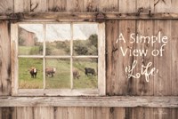 A Simple View of Life Fine Art Print