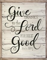 Give Thanks to the Lord Fine Art Print