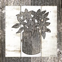 Galvanized Floral Fine Art Print