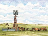 Pasture Cows Fine Art Print