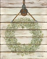 Pully Hanging Wreath Fine Art Print