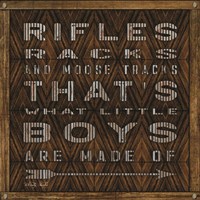 Rifle Racks in Moose Tracks Fine Art Print