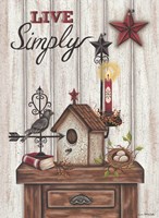 Live Simply Fine Art Print