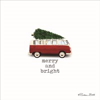 Merry And Bright Christmas Fine Art Print