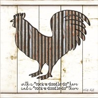 Metal Rooster Fine Art Print