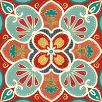 Folk Floral VII Fine Art Print