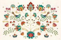 Folk Floral I Fine Art Print