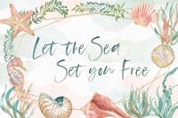 Watercolor Coast I Fine Art Print