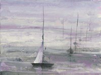 Ice Sailing Purple Crop Fine Art Print