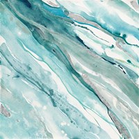 Silver Springs II Blue Green Framed Print