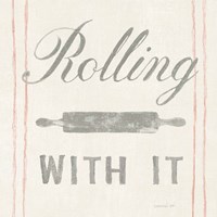 Floursack Kitchen V Framed Print