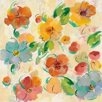 Playful Floral Trio III Fine Art Print
