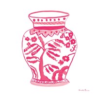 Chinoiserie IV Pink Fine Art Print