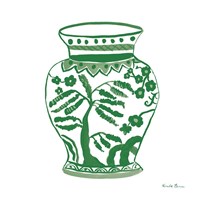 Chinoiserie IV Green Fine Art Print