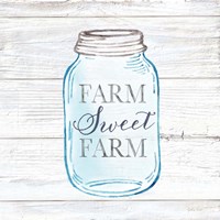 Farmhouse Stamp Mason Jar Fine Art Print