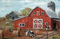 Red Country Barn Fine Art Print