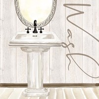 Rustic Bath I Wash Fine Art Print