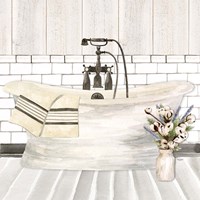 Farmhouse Bath I Tub Fine Art Print