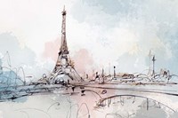 Blushing Paris Fine Art Print