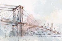 Blushing Brooklyn Bridge Fine Art Print