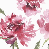Crimson Blossoms II Framed Print