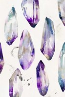 Purple Gemstones I Framed Print
