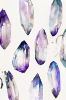 Purple Gemstones II Framed Print