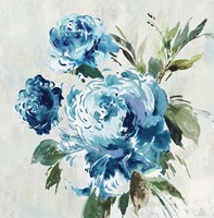Blue Peony II Framed Print