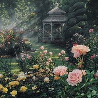 Rose Garden - Paradise Found - Square Fine Art Print