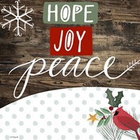Hope Joy Peace Fine Art Print