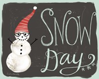 Snow Day Snowman Fine Art Print