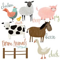Farm Animals Fine Art Print