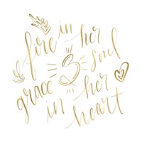 Fire in Her Soul Gold Fine Art Print