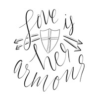 Love is Her Armour Fine Art Print