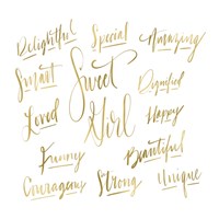 Sweet Girl Gold Fine Art Print