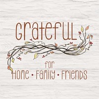 Grateful for Home II Fine Art Print