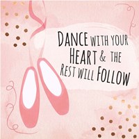 Dance with Your Heart Framed Print