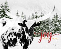 Joy to the World Longhorn Fine Art Print