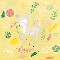 Woodland Deer Framed Print