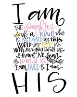 I am the Daughter Fine Art Print