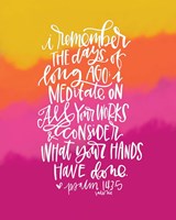 Remember the Days Fine Art Print