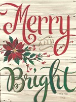 Merry & Bright Shiplap Fine Art Print