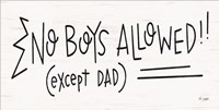 No Boys Allowed! Fine Art Print