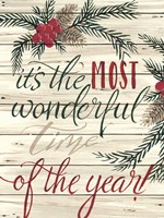 It's the Most Wonderful Time Shiplap Fine Art Print