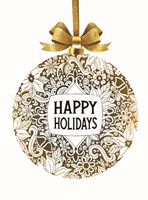Happy Holidays Ornament Fine Art Print