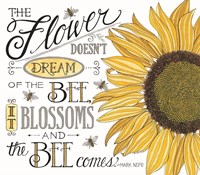 The Bee Comes Fine Art Print