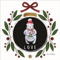 Love Christmas Ornament Framed Print